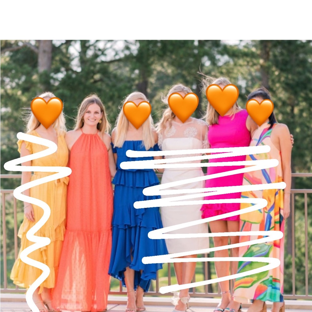 Trina Turk Orange Halter Dress